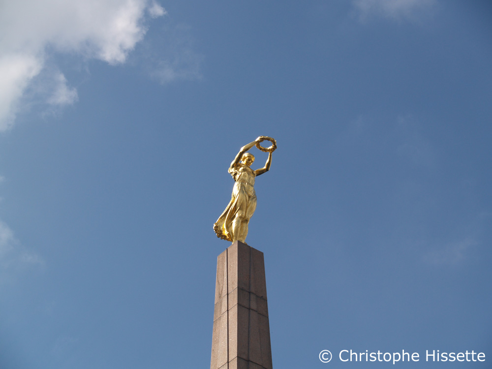 Gëlle Fra (Golden Lady) at the Monument of Remembrance, Constitution Square, Luxembourg City